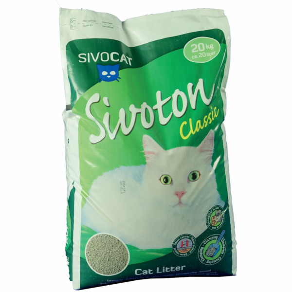 Sivocat kočičí stelivo Sivoton Classic hrudkující stelivo...