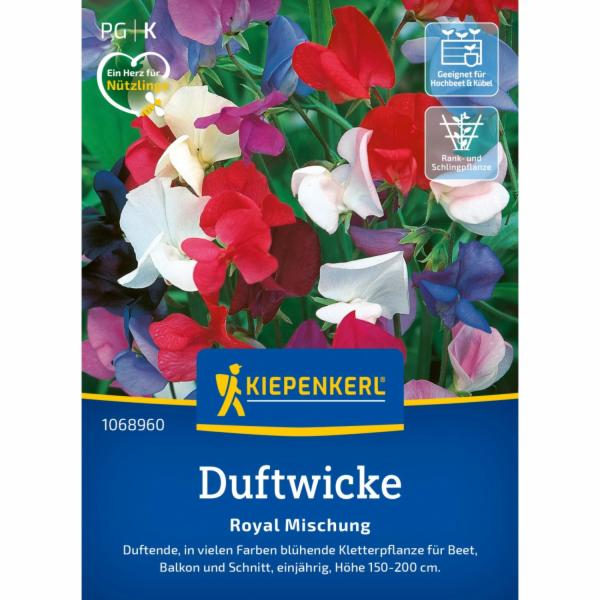 Kiepenkerl Sweet Pea "Royal Mix" Lathyrus odoratus