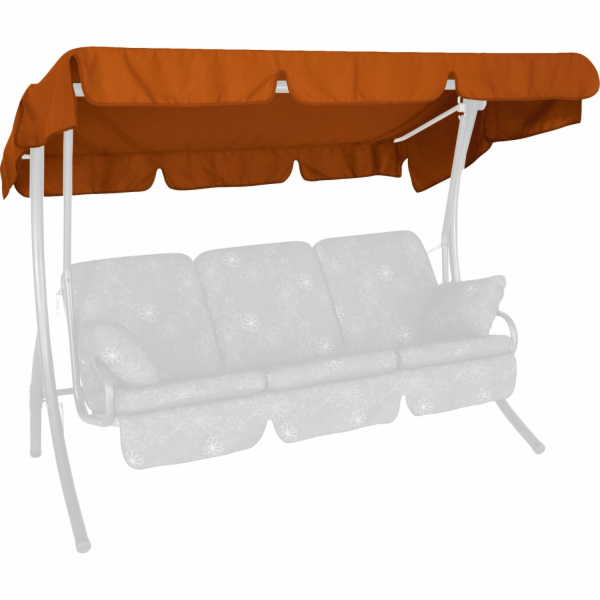 Sluneční clona na houpačku Hollywood 145 x 210 cm Terakotová