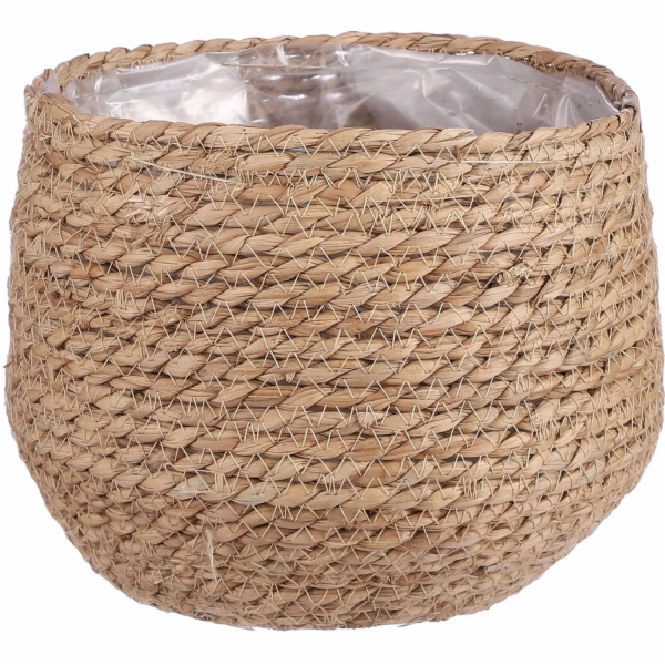Kulatý košík Mica Decorations Jorck, světle hnědý, V 19 x...