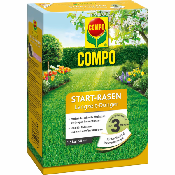Dlouhodobé hnojivo Compo Start Lawn 1,5 kg