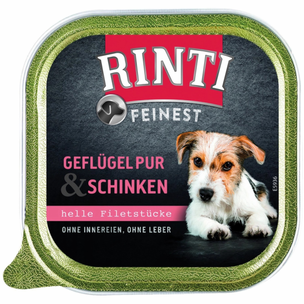 Rinti mokré krmivo pro psy Finest drůbeží a šunka 150g