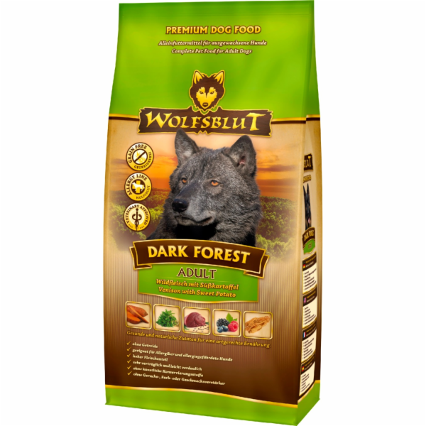 Suché krmivo pro psy Wolfsblut Dark Forest Adult Wild se ...