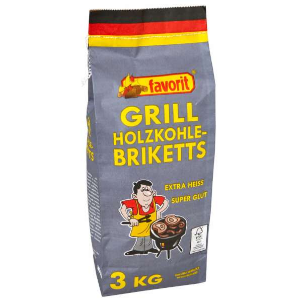 Grilovací brikety Favorit 3 kg FSC®