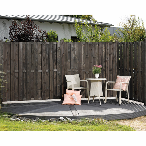 Plot Lolland tlakově ošetřený vintage šedý 180 x 180 cm