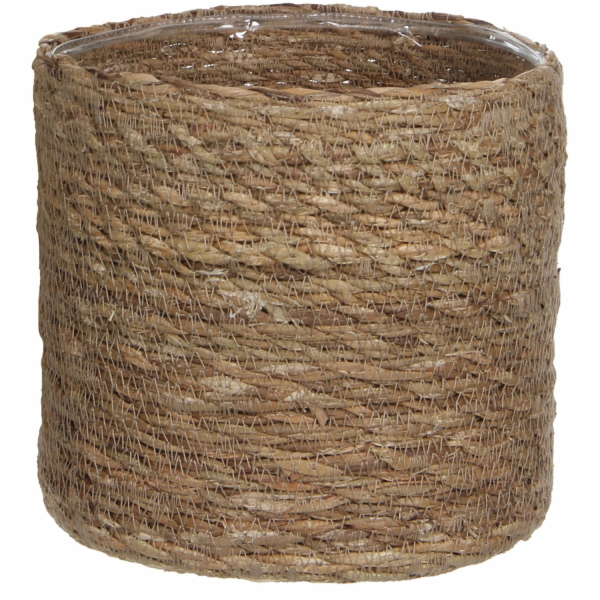 Košík slídových dekorací Atlantic O 16 cm světle hnědý