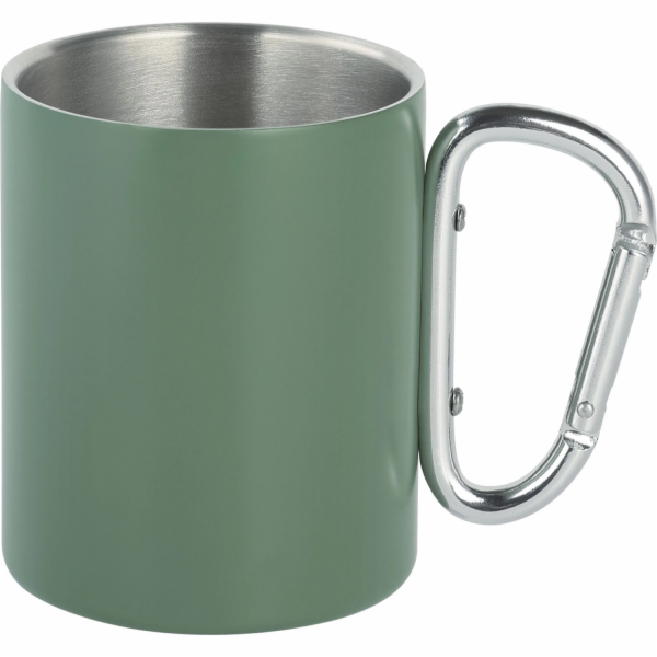 Hrnek z nerezové oceli, 11,5 cm x 7,5 cm x 9 cm, zelený