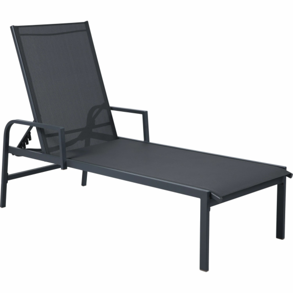 Zahradní lehátko Fernbrook, ocel a textil, antracit