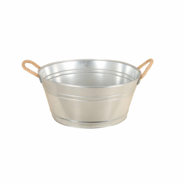 Zinková vana s lanovými úchyty 42 cm x 54 cm x 25 cm