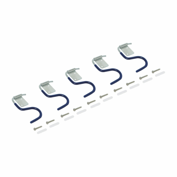 LUX-TOOLS Háky na nářadí s PVC povlakem, 5 kusů