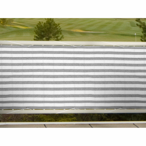 Zástěna Floracord na balkón, šedobílá, 500 cm x 90 cm