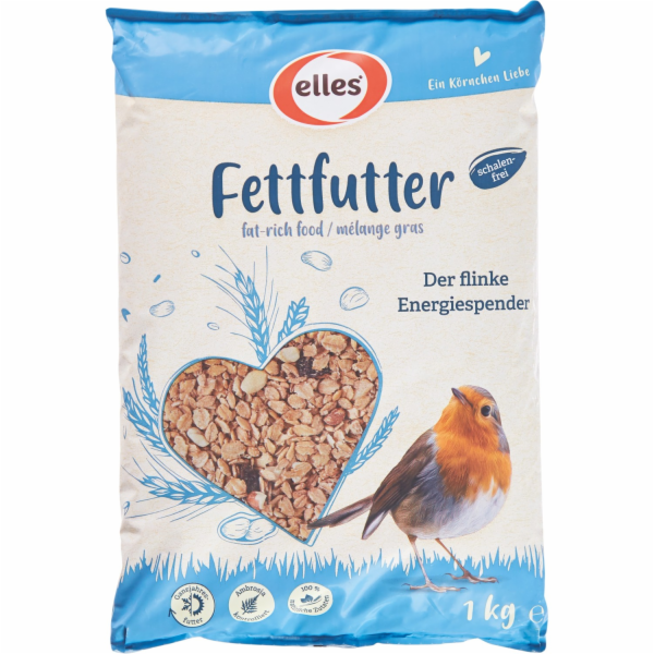 Elles krmivo pro divoké ptáky s tukem 1 kg