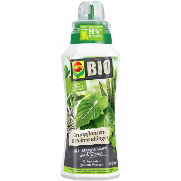 Compo BIO hnojivo pro zelené rostliny a palmy 500ml