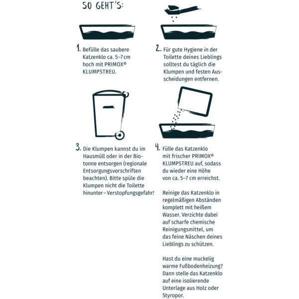 Primox Kočičí stelivo hrudkující s vůní dětského pudru s ...