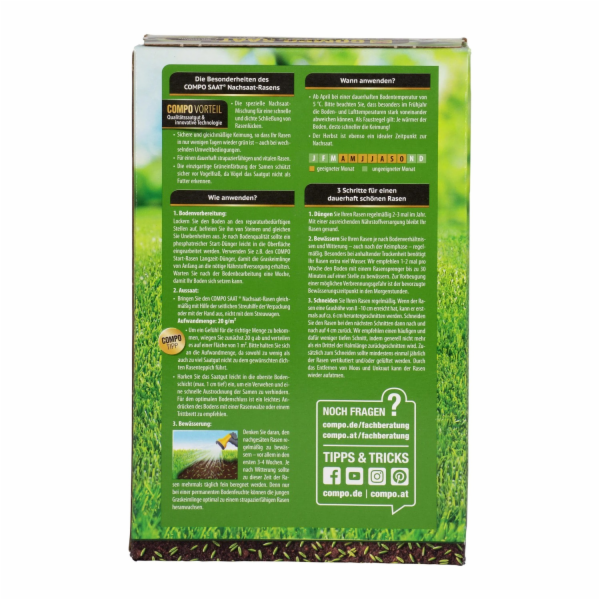 Dosetí trávníku Compo Seed 500 g