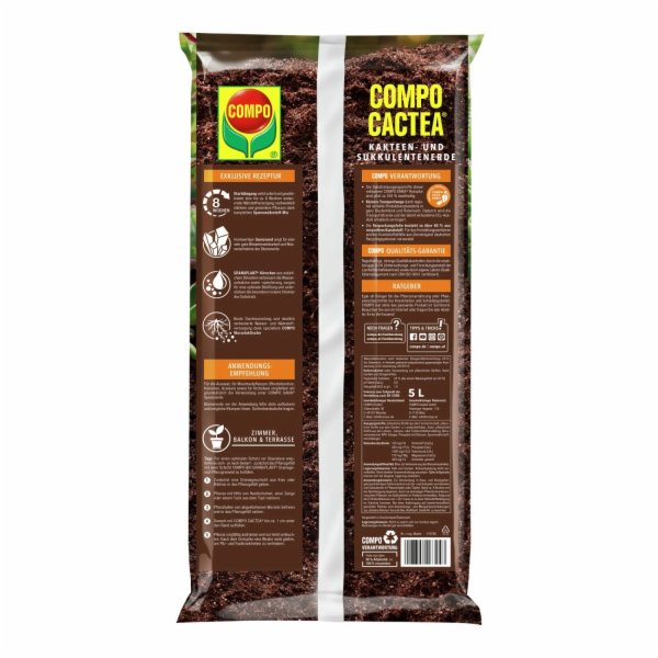 Compo Cactea Půda pro kaktusy a sukulenty bez rašeliny 5 l