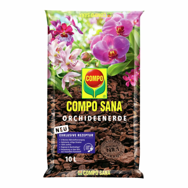Compo Sana orchidejová zemina 10 l bez rašeliny