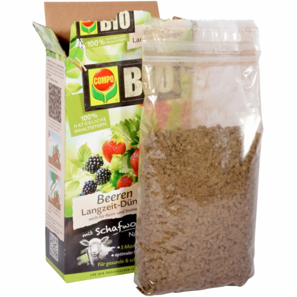 Dlouhodobé hnojivo Compo Bio Berry s ovčí vlnou 750 g