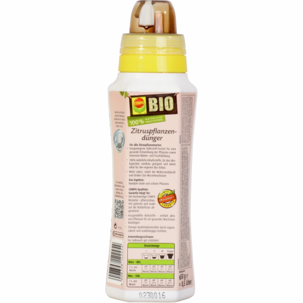 Hnojivo na citrusové rostliny Compo Bio 500 ml