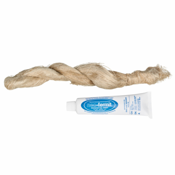 Těsnicí sada s konopím a 1 tubou Fermitu 90 g