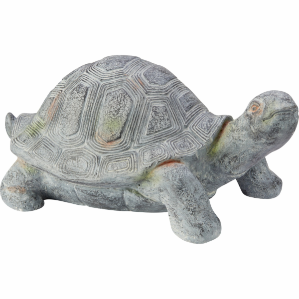 Dekorativní figurka želvy, tmavě šedý polyresin, 41,5 x 2...