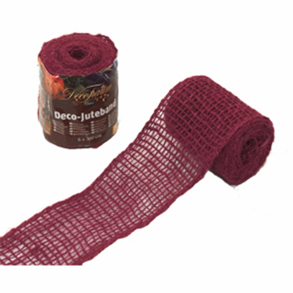 Videx Zahradní dekorační jutová stuha 6 cm x 300 cm lesní...