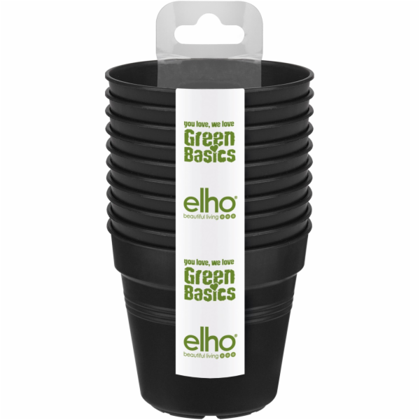 Sada květináčů Elho Green Basics Living Black vyrobená z ...