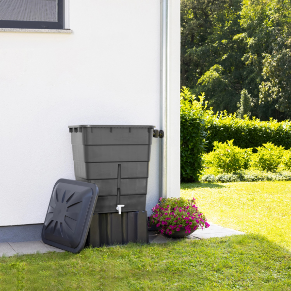 Přístřešek na dešťové sudy Garantia, obdélníkový, 300 l, ...