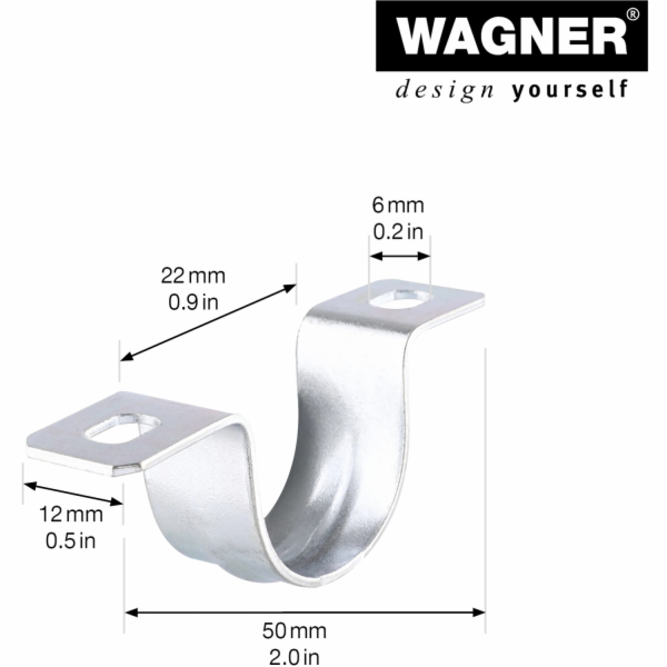 Montážní sada Wagner pro osy 50 mm, 2 kusy