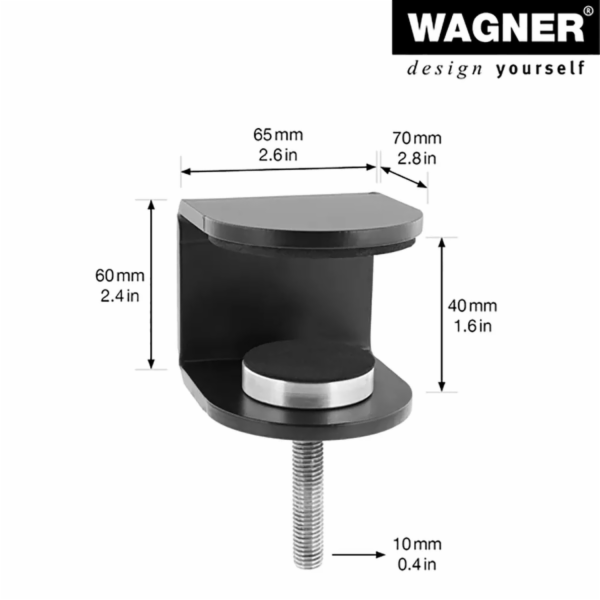 Upínací systém Wagner ST 3956 černo-stříbrný 6 cm x 6,5 c...
