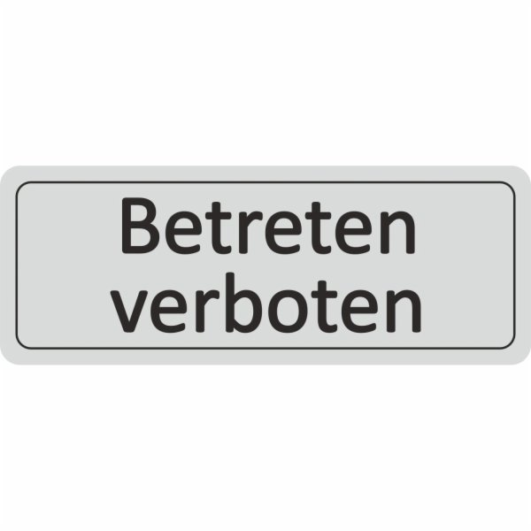 Dveřní cedule "Vstup zakázán" 12 cm x 4,5 cm tvrdé PVC st...