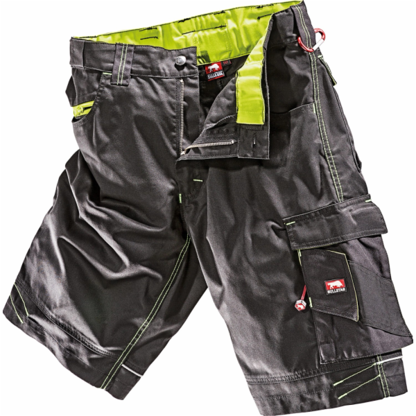 Pracovní kraťasy Bullstar Ultra Black-Lime, velikost 48