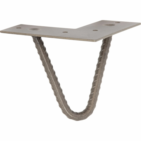 Noha nábytku Wagner, vlásenka, design, 10 cm, železná matná