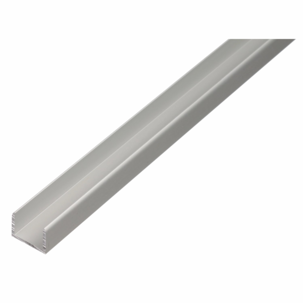 U-profil hliníkový 10 mm x 10,9 mm x 1 000 mm stříbrný
