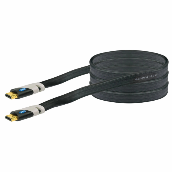 Schwaiger Plochý vysokorychlostní HDMI kabel s Ethernetem...