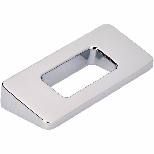 Nábytková úchytka Siro, kovová, lesklý chrom, rozteč otvo...