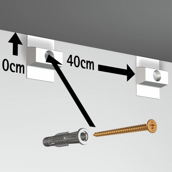 Sada montážního materiálu Artiteq pro Click Rail Alu