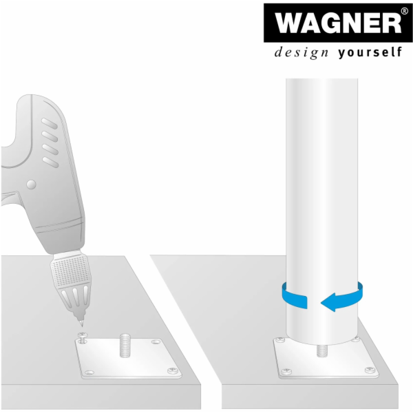 Noha nábytku Wagner teleskopická O 5 cm nastavitelná 60 c...
