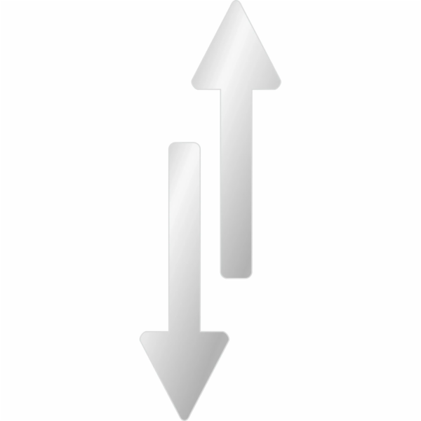 Holografické samolepky odrážející světlo "Šíp" 33 cm x 4,...