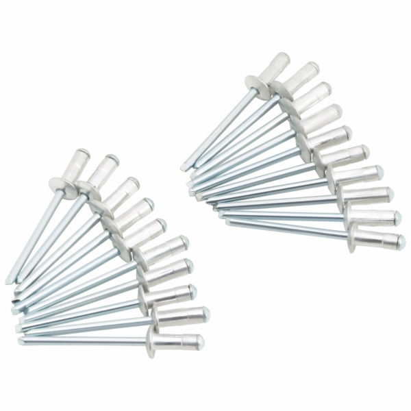 LUX-TOOLS Vícerozsahové slepé nýty 4 mm x 9,5 mm