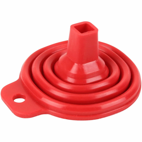 Skládací silikonový trychtýř APA, červený