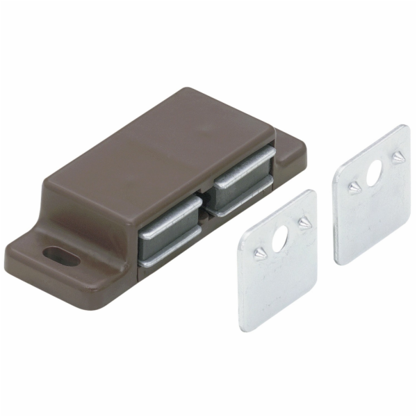 Magnetický uzávěr Hettich 2 x 3 kg, pevný, hnědý