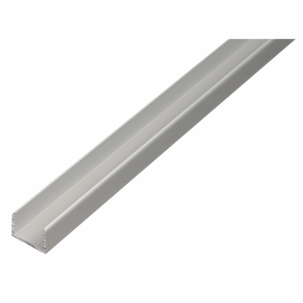 U-profil hliníkový 15 mm x 15,9 mm x 1 000 mm stříbrný