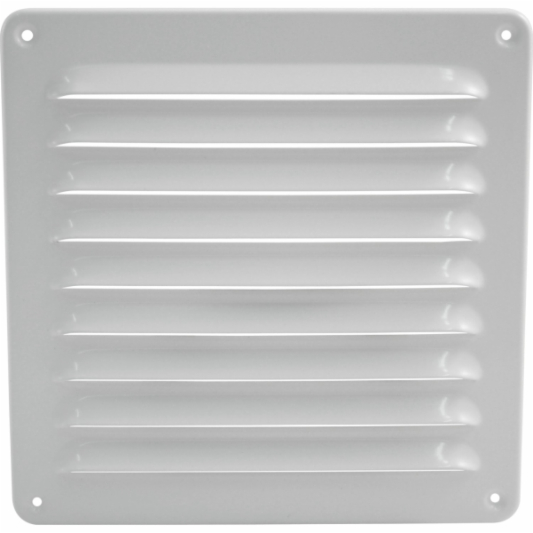 Hliníková větrací mřížka Marley, bílá, 195 x 195 mm