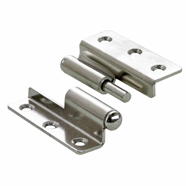 Nábytkový pant Hettich 50 mm x 40 mm levý zalomený, niklo...