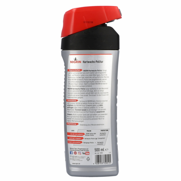 Nigrin Tvrdý voskový lešticí prostředek 500 ml