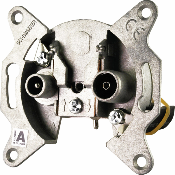 Schwaiger anténní průchozí propojovací krabice, 2otvorová