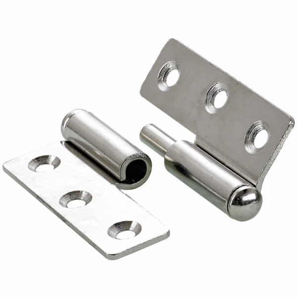 Nábytkový pant Hettich 50 mm x 40 mm levý poniklovaný