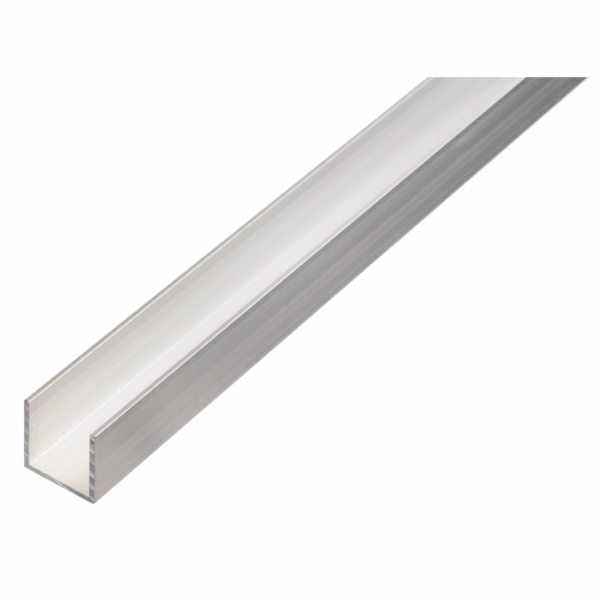 U-profil hliník 10 mm x 20 mm x 1 000 mm