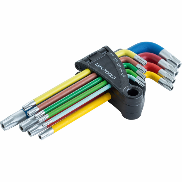 LUX-TOOLS Profesionální 9dílná sada imbusových klíčů TX10...
